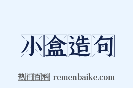 小盒造句是什么意思的图片